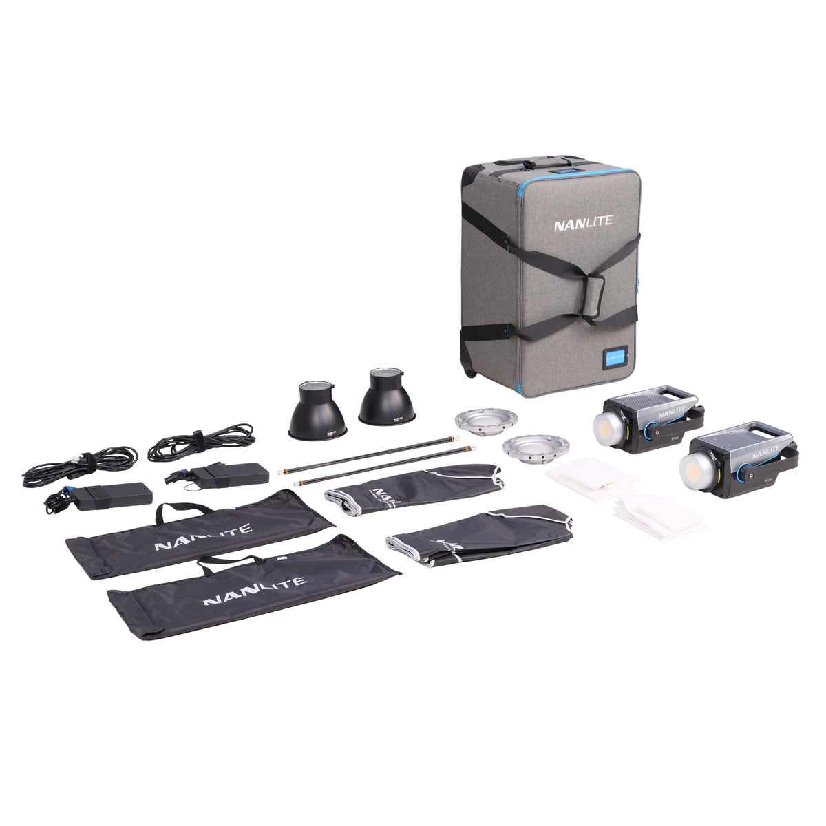 Nanlite FC-300B 2-Light Trolley Case Kit (FC-300B 2KIT-ST)