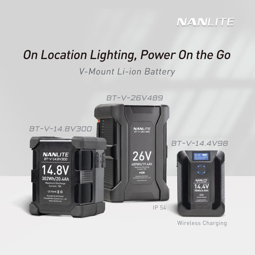 Nanlite 26V 489Wh Li-ion Battery (BT-V-26V489)