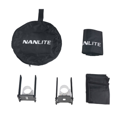 Nanlite Barndoor with Eggcrate for PavoTube II 15C (BD-PTII15C+EC)