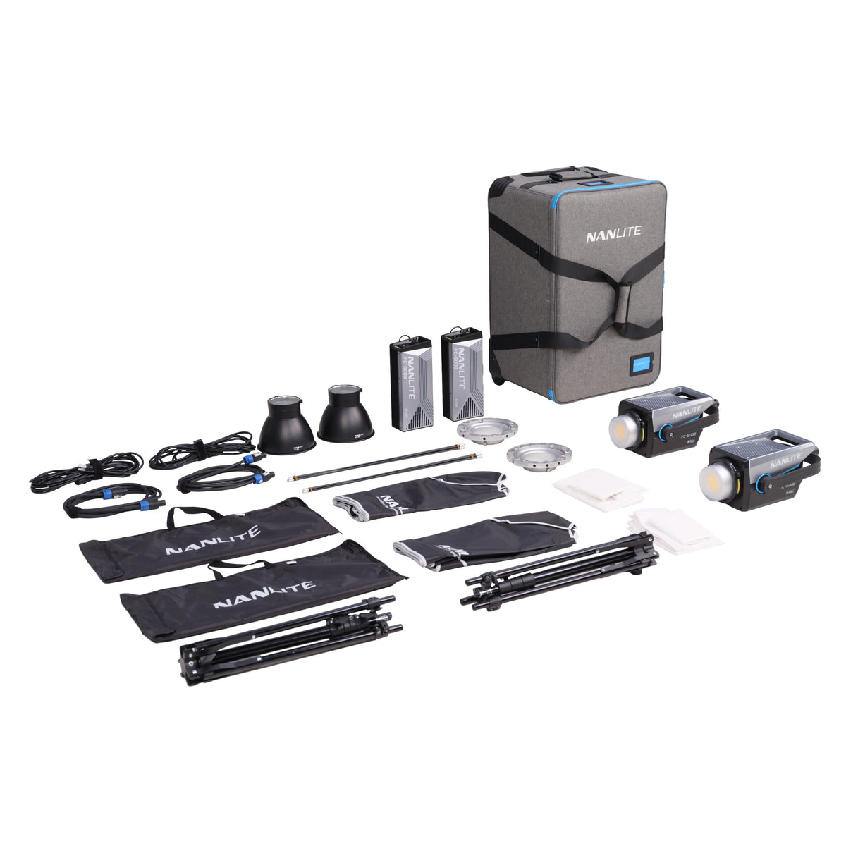 Nanlite FC-500B 2-Light Trolley Case Kit with Light Stand (FC-500B 2KIT-ST-LS)