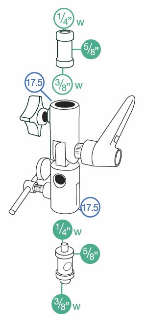 Manfrotto Lite-Tite Swivel Aluminium Umbrella Adapter 026 - view 3