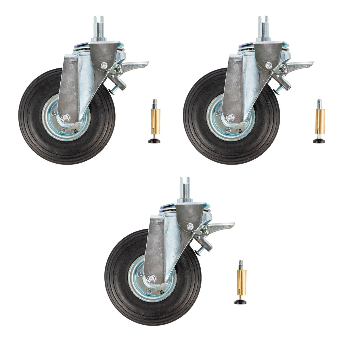 Avenger Rubber Filled Wheel Set of 3 For Strato Safe B9000P