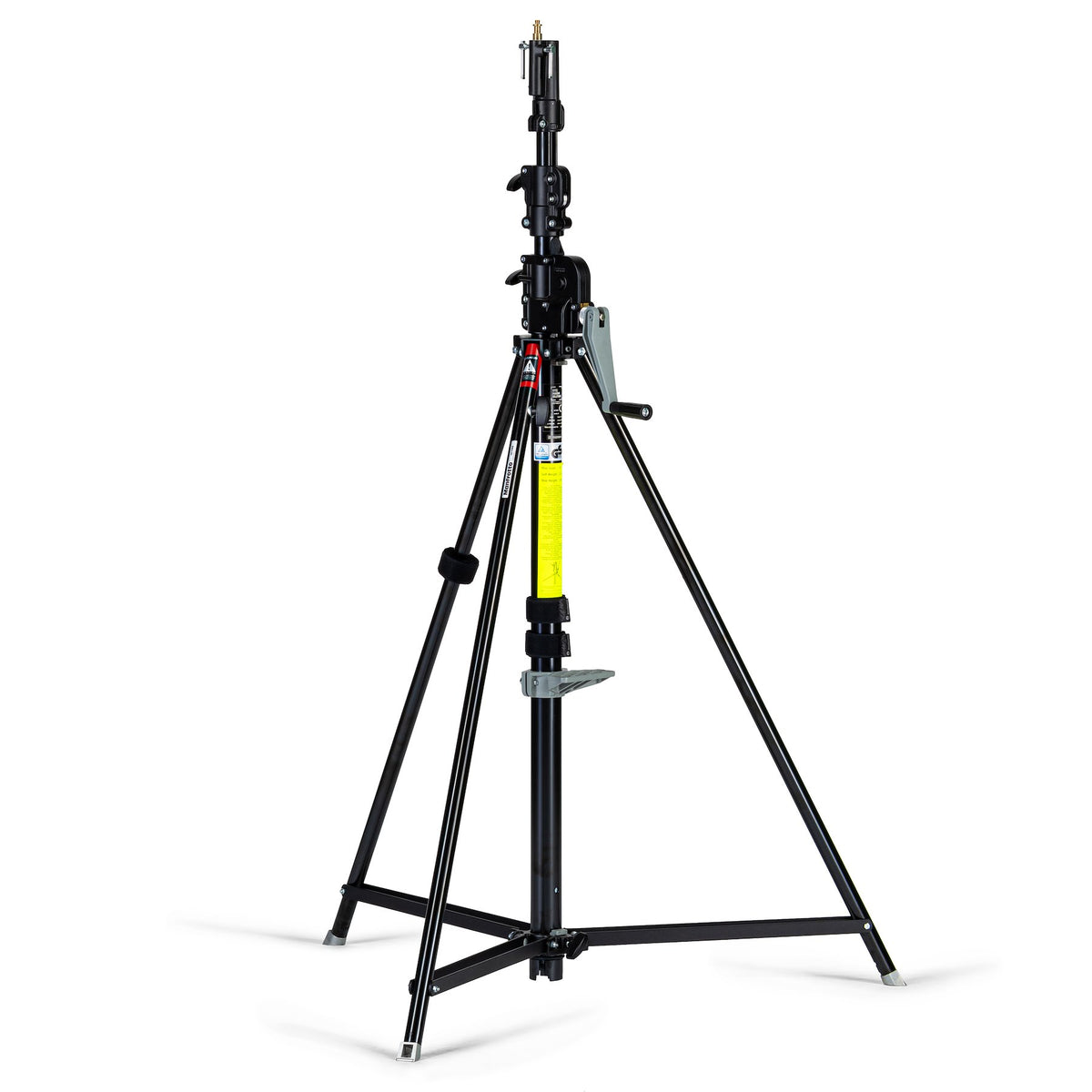 Manfrotto Geared Wind-Up Stand with Safety Release Cable, Black Chrome 087NWB