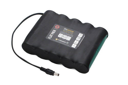LiteGear NiMH Rechargeable Battery Flat Pack, 10K Ah, 12V