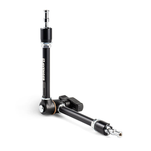 Avenger Friction Arm w/T-Knob Black, Dual 16mm/5/8 in Spigots D244N
