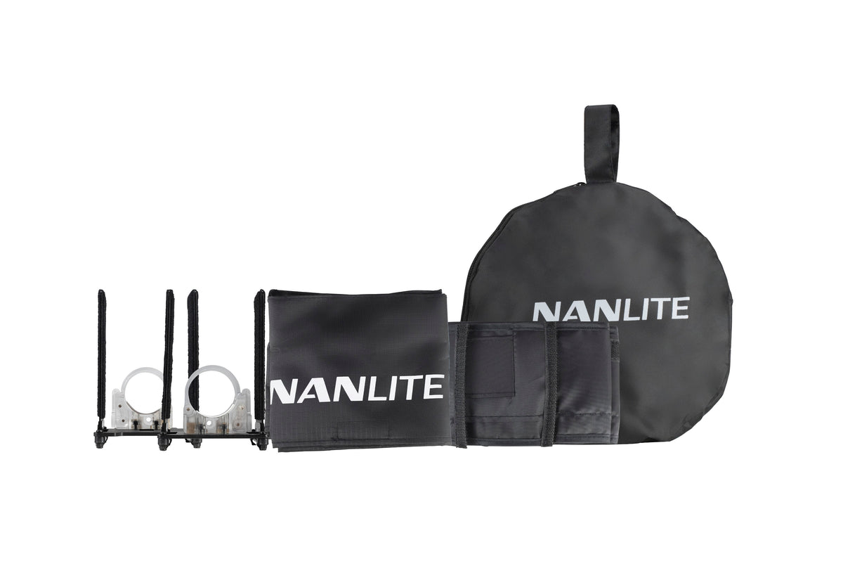 Nanlite Barn door with eggcrate for PavoTube 15C (BD-PT15C+EC)