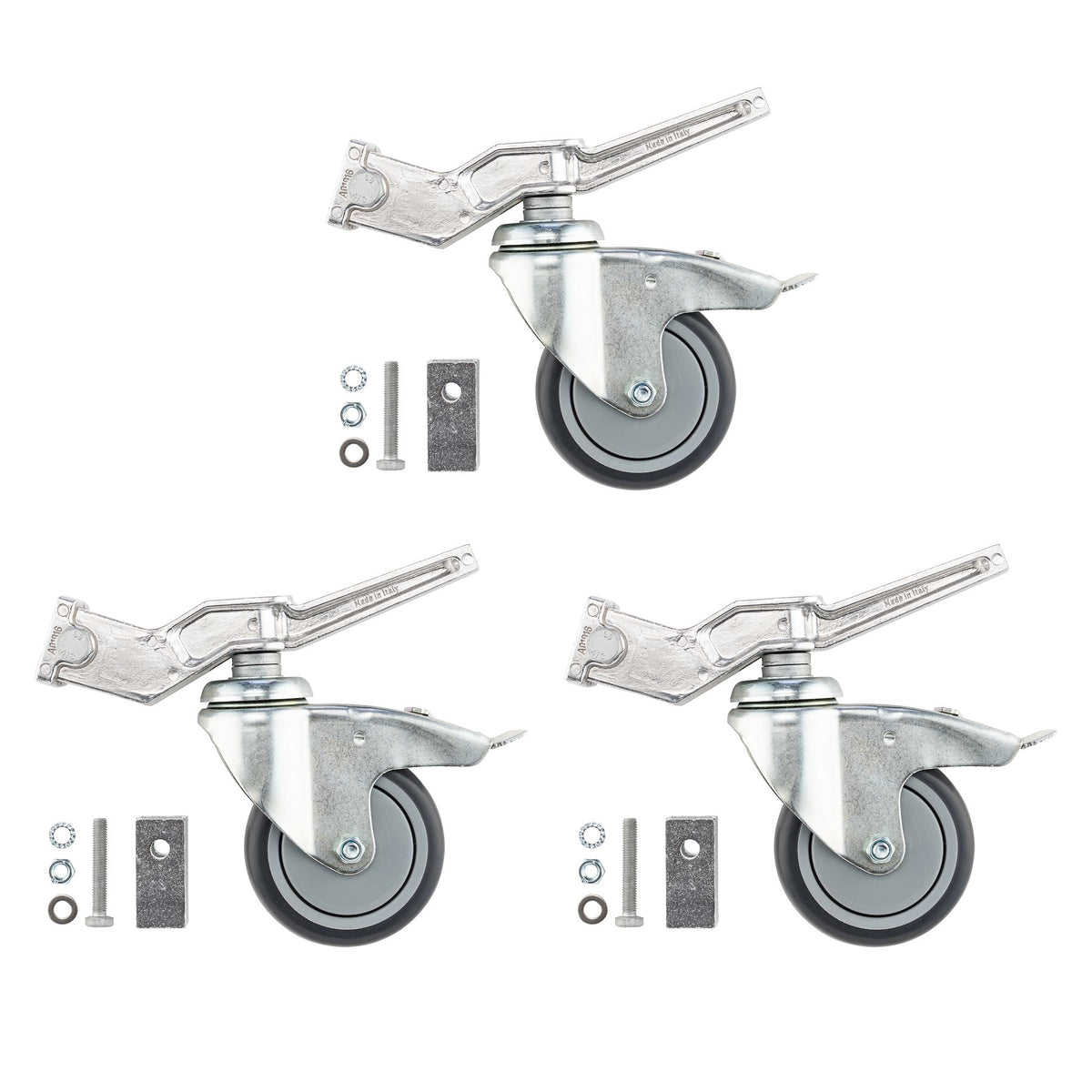 Avenger Braked Wheel Set of 3 fits 20mmx20mm & 25mmx25mm CS A9000N