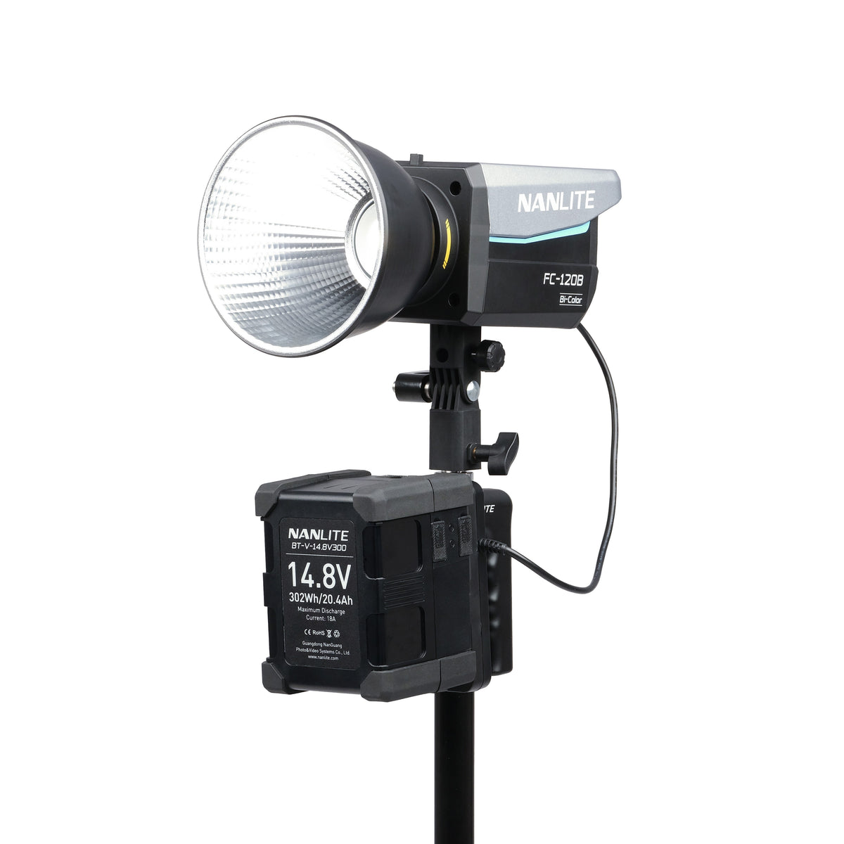 Nanlite V-Mount Battery Grip with 4-Pin XLR Connector (BT-BG-XLR4II)