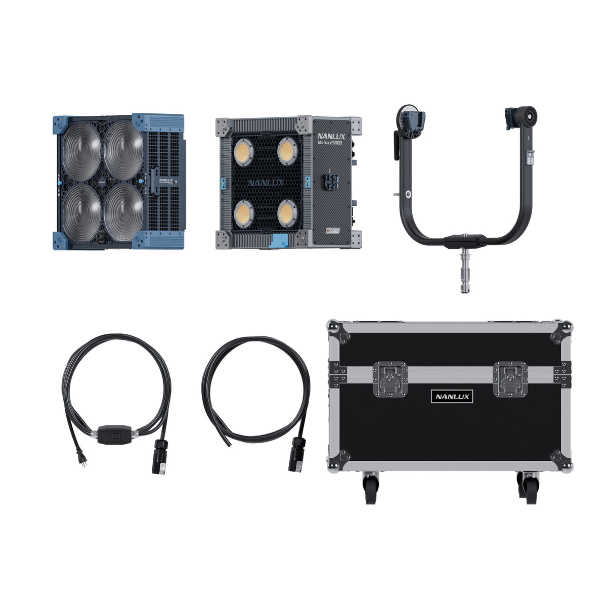 Nanlux Matrix 2500B LED Bi-color Multi-source Spot Light with Flight Case (Matrix 2500B KIT)