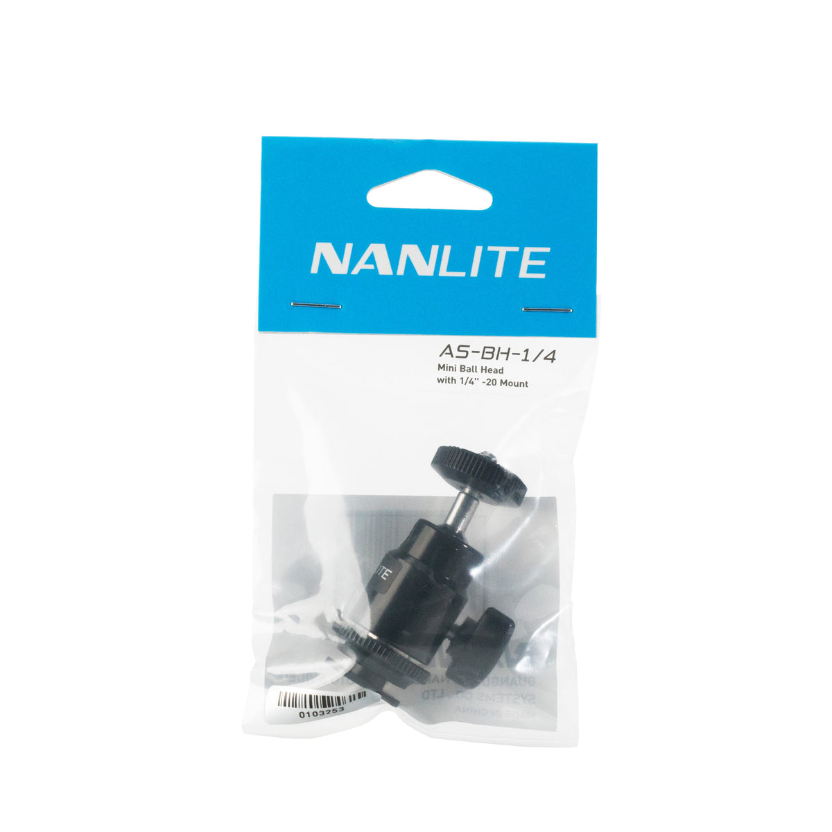 Nanlite Mini Ball Head with 1/4'' -20 Mount (AS-BH-1/4)