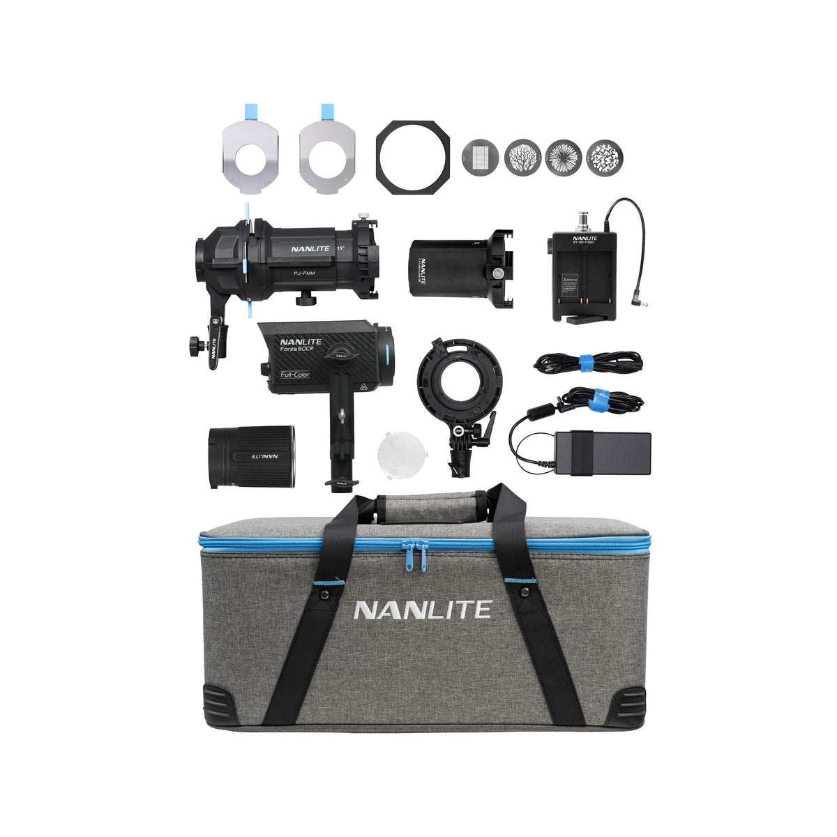 Nanlite Forza 60CR Kit with FM Mount Projection Attachment (19°&36°) (Forza 60CR KIT-PJ-FMM (19&36))