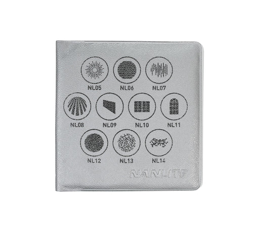 Nanlite FM Mount Projection Attachment GOBO Set 1 (10pcs in one set) (AS-GB-FMM-SET1)