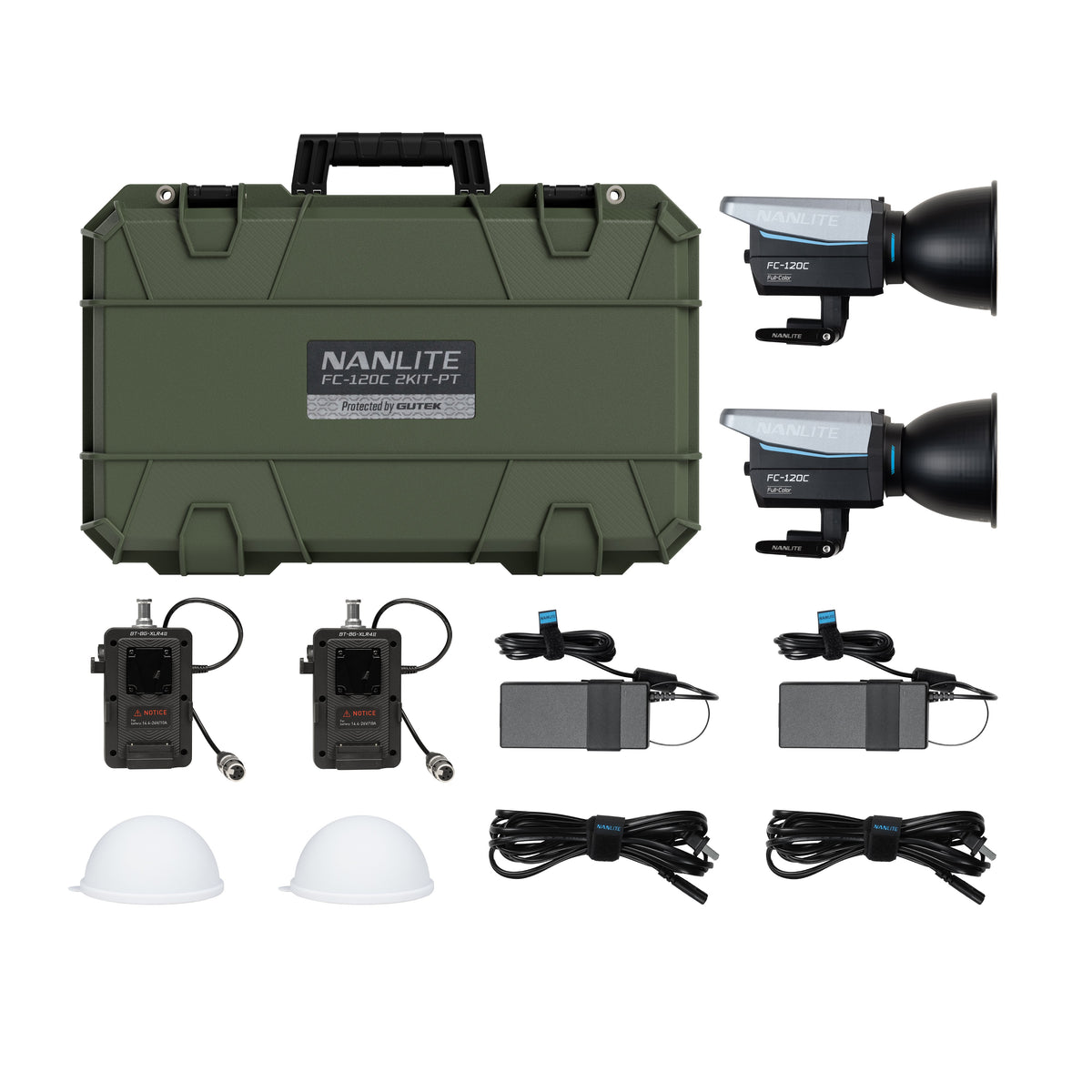 Nanlite FC-120C 2KIT with Protector Case (FC-120C 2KIT-PT)
