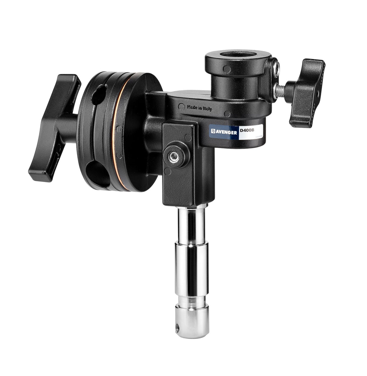 Avenger Jumbo Grip Head 4.5in, Black w/Jr. Stud & Receiver D400B
