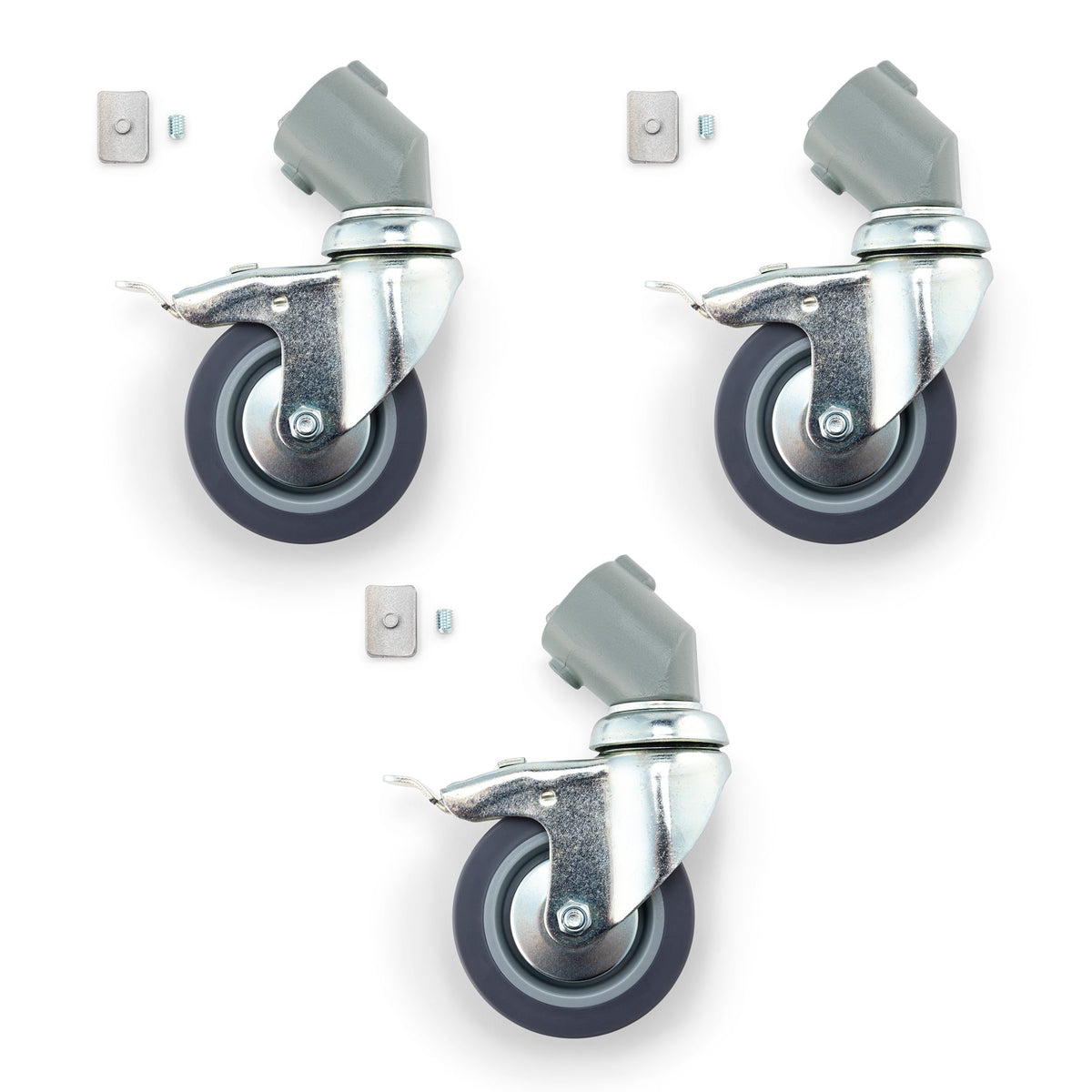 Manfrotto Wheel Set of 3 75mm with brakes and adapter for legs 110 - view 3