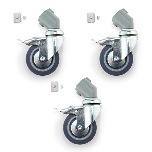 Manfrotto Wheel Set of 3 75mm with brakes and adapter for legs 110 - view 3