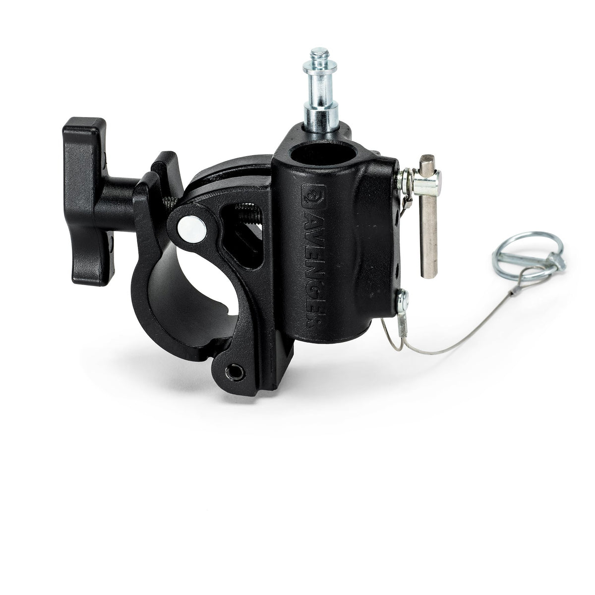 Avenger Barrel Clamp, Black w/T-Knob 42-52mm/1.65-2.04" C345BK-1