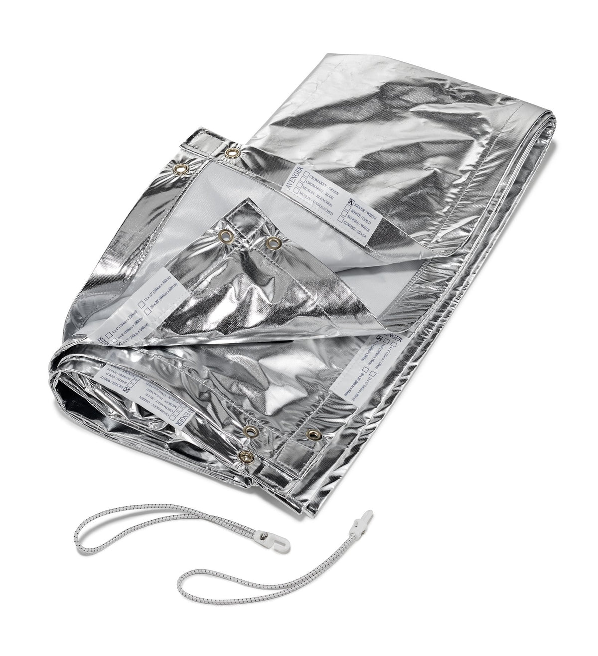 Avenger Butterfly Textile Silver/White 240 x 240cm/96 x 96in I915SW