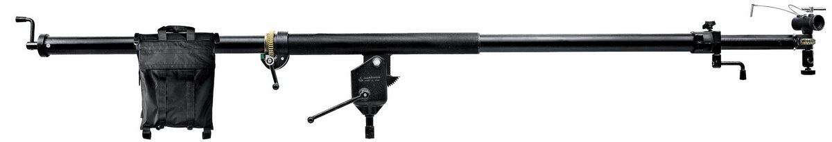 Manfrotto Mega Boom Black, Telescopic with remote pan, tilt and rotate 425B