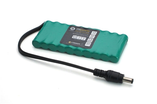 LiteGear NiMH Rechargeable Battery Flat Pack, 800 mAh, 12V