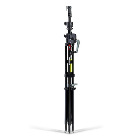 Manfrotto Geared Wind-Up Stand with Safety Release Cable, Black Chrome 087NWB - view 2